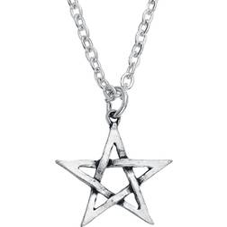 Alchemy Gothic Alchemy Gothic Pentagram Halskæde Unisex sølvfarvet