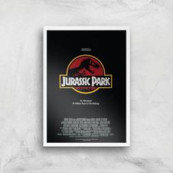 Universal Studios Jurassic Park Giclee Print A2 White Frame Framed Art
