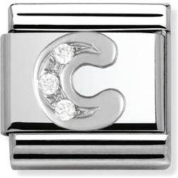 Nomination SilverShine Zirkonia bokstäver 330301 C
