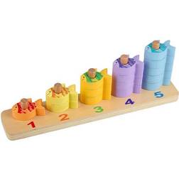 Orange Tree Toys Wooden Fish Counting Game