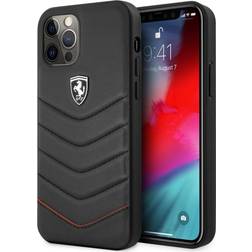 Ferrari iPhone 12 Pro Max Cover Off Track Quilted Sort