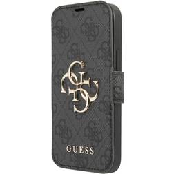 Guess iPhone 13 Mini Etui Metal Logo Grå