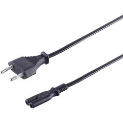 Shiverpeaks Euro Stromkabel C7 1,5m Black