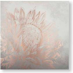 For The Home Pretty Protea Canvas Framed Art