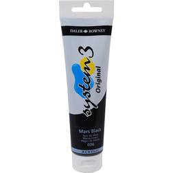 Daler Rowney System 3 Acrylic Paint Mars Black (150ml)