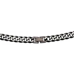 Unique Stainless Steel IP Plated Curb Necklace LAK-156/50CM