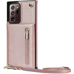 CaseOnline Zipper halskæde etui Samsung Galaxy Note 20 Ultra Rose