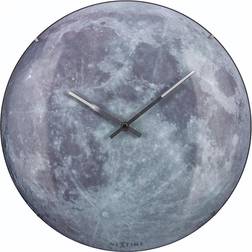 Nextime wall "MOON DOME" very silent, moon, glowing in the dark ø 35 cm Wanduhr