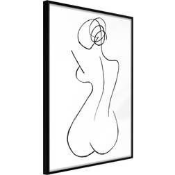 Artgeist med ramme Hourglass Sort 30x45 Plakat