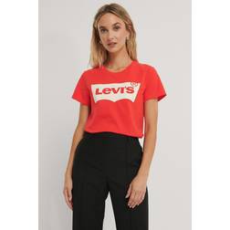 Levi's Dam T-shirt The Perfect Tee - Vallmo Röd