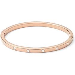 Fossil Dainty Dot Bangle- Rose Gold/Transparent