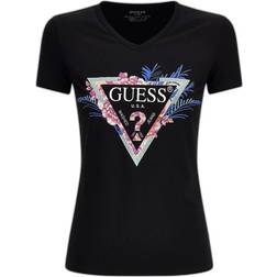 Guess Black Ladies Long Sleeve T-Shirt - White