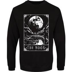 Deadly Tarot Sweatshirt för män med månen Black/White