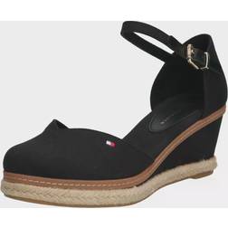 Tommy Hilfiger Basic Closed Toe Mid Wedge Bds, Dam, Skor, Klackar, Svart