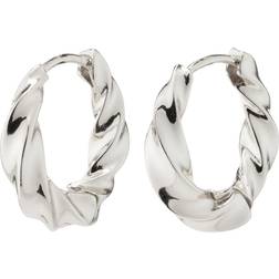 Pilgrim Taffy Swirl Earrings - Silver