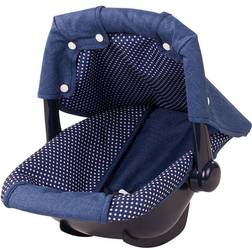 Götz Autostol Til Dukker Denim & Spots OneSize Dukketilbehør