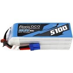 Gens Ace Battery GensAce 5100mAh 22.2V 80C 6S1P EC5