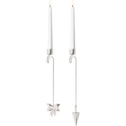 Georg Jensen Bow And Grommet Ljusstake 23.1cm 2st
