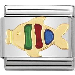 Nomination Composable Classic Water Animals Charm - Silver/Multicolor