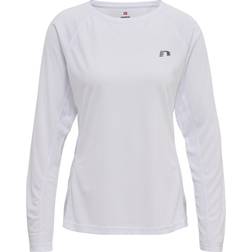 Newline Langarm Top Damen Core Running - Blanc