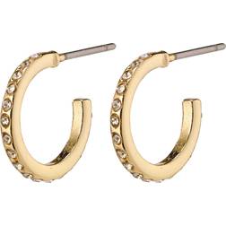 Pilgrim Roberta Semi-Hoops - Rose Gold/Transparent