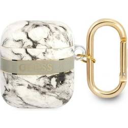 Guess Airpods Skal Marble Strap Collection Grå