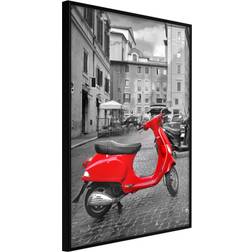 Artgeist med ramme The Most Beautiful Scooter Sort 20x30 Plakat