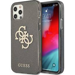 Guess GUHCP12LPCUGL4GBK iPhone 12 Pro Max 6,7 czarny/black hard case Glitter 4G Big Logo