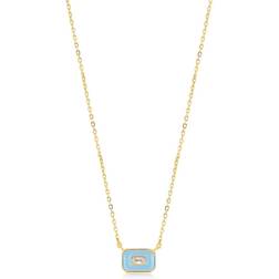 Ania Haie Powder Enamel Emblem Necklace N028-02G-B