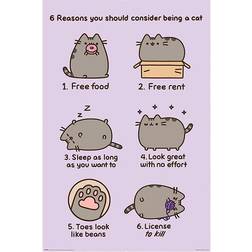 Pyramid International Pusheen Reasons to Be a Cat Plakat 61x91.5cm