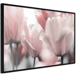 Artgeist med ramme Pastel Tulips II Sort 30x20 Plakat