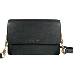 Michael Kors Daniela Large Gusset Crossbody Bag - Black