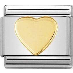 Nomination Classic Heart Charm - Silver/Gold