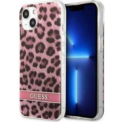 Guess GUHCP13SHSLEOP iPhone 13 mini 5,4 rózowy/pink hardcase Leopard