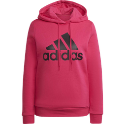 Adidas Women's Loungewear Essentials Logo Fleece Hoodie - Team Real Magenta/Black