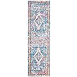 Safavieh Saffron Pink, Blue 27x72"