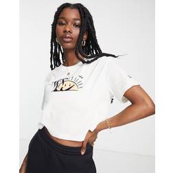 Nike Cropped T-shirt med Swoosh-logo og solprint