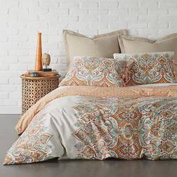 Levtex Home Emile Duvet Cover Orange, Beige (238.76x228.6)