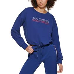 Tommy Hilfiger Women's Cutout Sweatshirt - Deep Blue