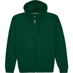 Fruit of the Loom Eversoft Fleece Full Zip Hoodie Sweatshirt Unisex - Green