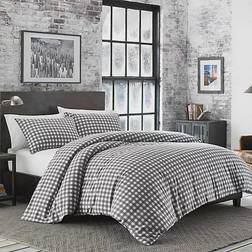 Eddie Bauer Preston Flannel Duvet Cover Gray (233.68x223.52cm)