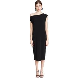 Norma Kamali Drop Shoulder Sleeveless Dress - Black