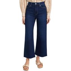 Paige Anessa High Rise Wide Leg Ankle Jeans - Rock Show Distressed