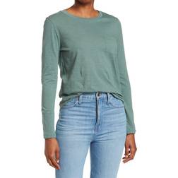 Madewell Long Sleeve Crewneck T-shirt - Meadow Green