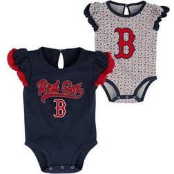 Outerstuff Red Sox Scream & Shout Bodysuit 2-Pack - Navy/Heathered Gray