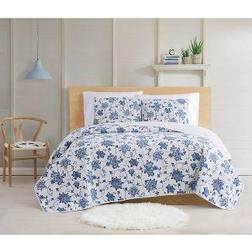 Cottage Classics Estate Bloom Quilts Blue (228.6x172.72cm)