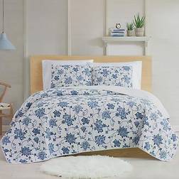 Cottage Classics Estate Bloom Quilts Blue (228.6x228.6cm)