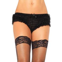 Leg Avenue Lace Ruffle Women's Shorts - Black