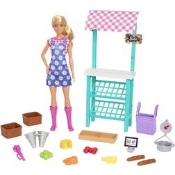 Barbie Farmers Market Playset with Blonde Doll