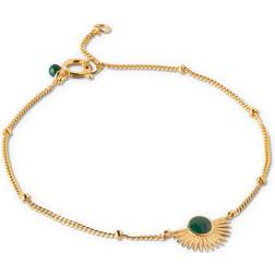 ENAMEL Copenhagen Soleil Bracelet - Gold/Petrol Green